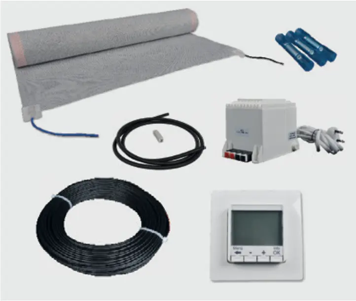 E-NERGY CARBON - Kit sèche-serviettes ou zone de chauffe rapide | 1,3 m²
