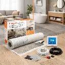 E-NERGY CARBON - Kit Chauffage Infrarouge - Pièces de vie et Salle de Bain 800 W | 7,2 m²
