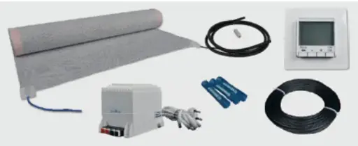 [2 97 015] E-NERGY CARBON - Kit salle de bain 300 W | 2,7 m²  