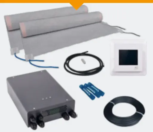 [2 97 019] E-NERGY CARBON - Kit de chauffage infrarouge – paroi de douche / zone à chauffe rapide – 800 W | 3,6 m²,