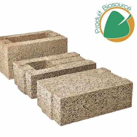B2U - IsoHemp - Bloc de chanvre 36 cm - 3 m² (Tenon mortaise) - Fin de chantier