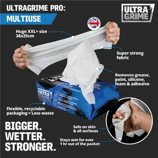 [959 004] Ultragrime  - Multiuse - 100 wipes ( 6pce/Bte) 
